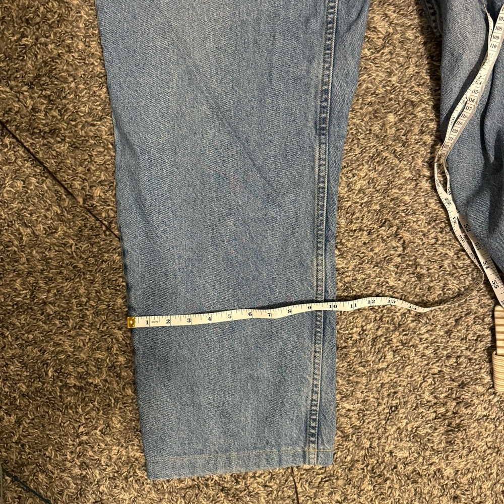 Levi Signature Relaxed Straight/Wide Leg Medium Wash Jeans Size W36 L32 - Picture 11 of 11